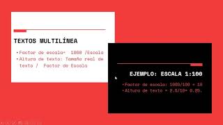 Escalas de textos en autocad