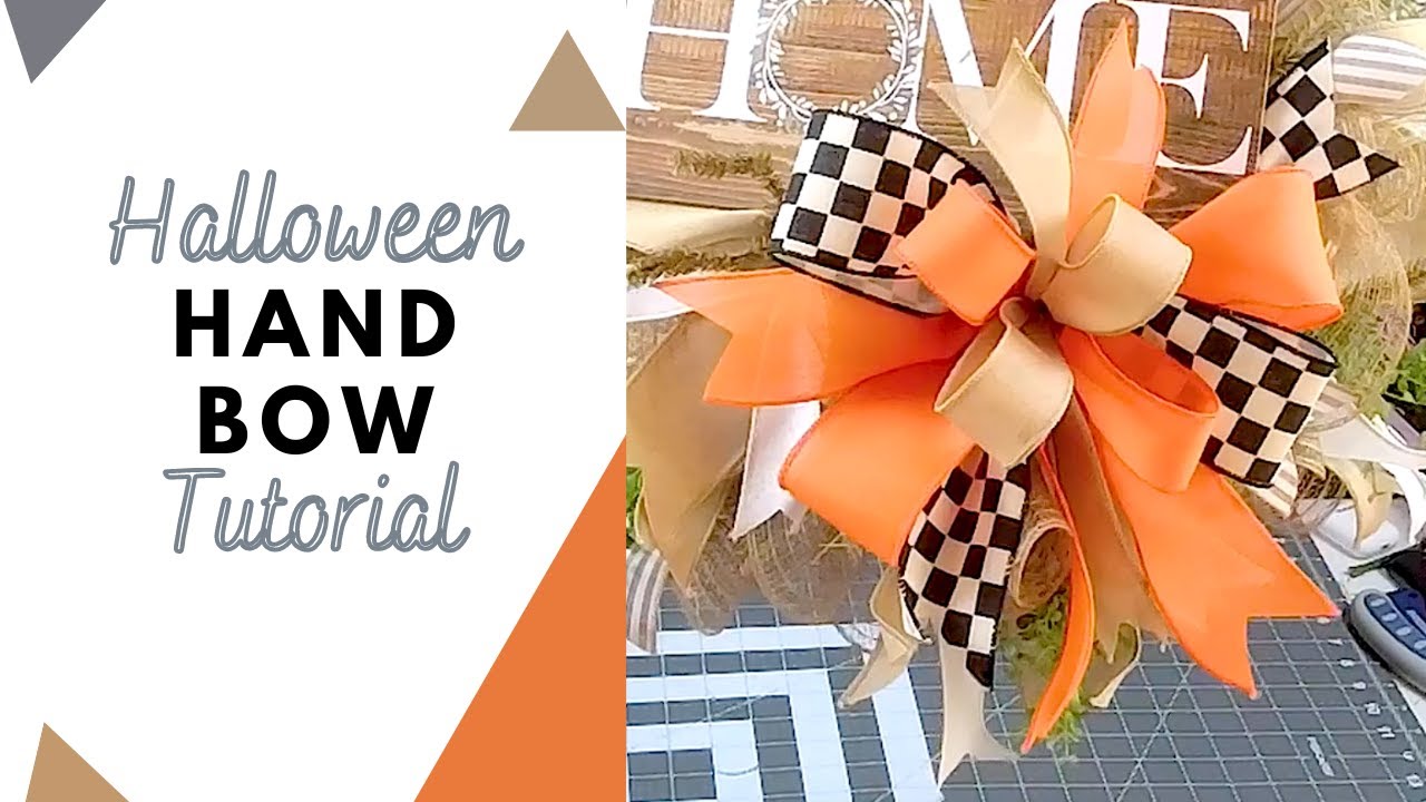 How To Make A Halloween Bow Fall Handbow Tutorial YouTube