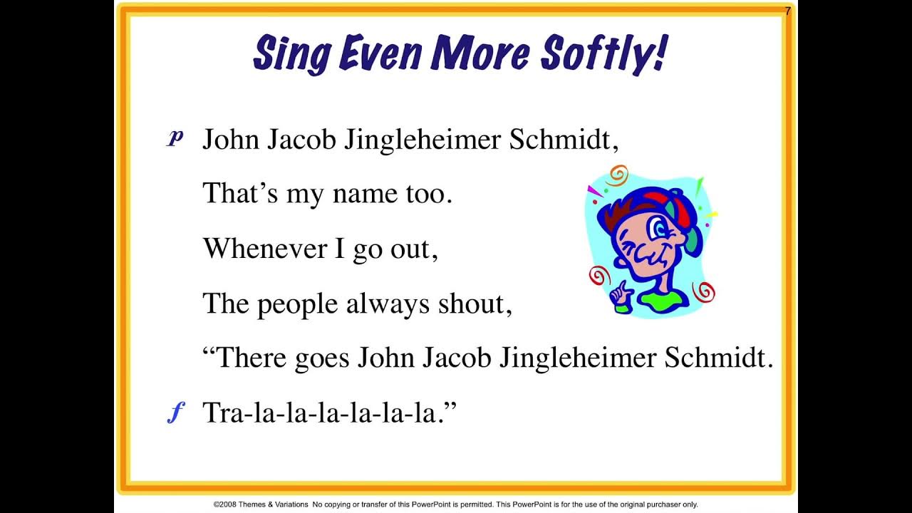 John Jacob Jingleheimer Schmidt Lyrics 1 1 YouTube
