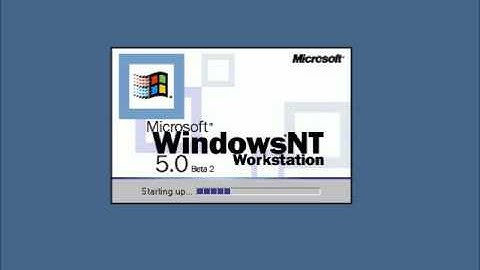 Windows NT 5.0 Beta 2 Startup