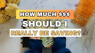 Stop Guessing. This is How Much You Should Save #budgeting #savingmoney