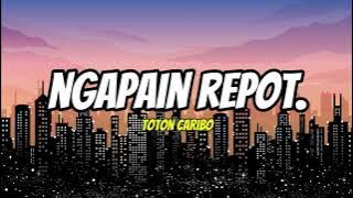 NGAPAIN REPOT - Toton Caribo (lirik) #musikviral #lagutimurterbaru