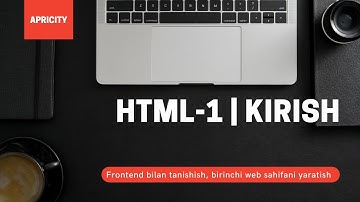 Web dasturlash darsliklari | HTML 1-dars | kirish, HTML fayl yaratish