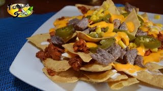 Super Nachos con carne Arrachera (TOQUE Y SAZÓN) Recetas botaneras