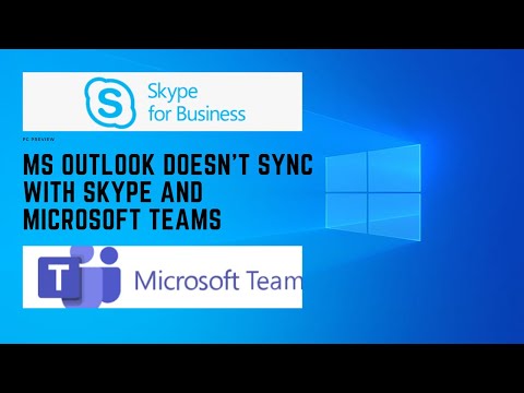 Outlook contacts presence status sync with Skype and Microsoft Teams