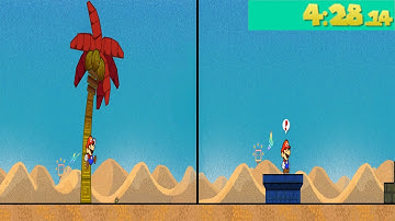 How to Complete Chapter 1-3 in Super Paper Mario in Under 5 minutes