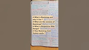 What is Bootstrap and why it Use ? l What is Responsive Web Design? l Bootstrap Grid System