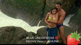 Blue UNDERWEAR 💋 Indian desi MEN SUDHANSU🔥 & MALIKA ROmentic Song Sizzling chemistry
