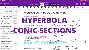 HYPERBOLA Conic Sections (Part 3)
