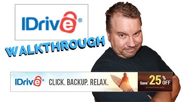 iDrive Online Backup sign up and install walkthrough.
