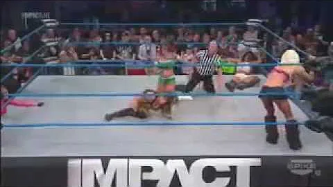 Angelina Love VS Gail Kim VS Brittany VS ODB