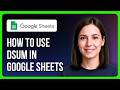 How To Use DSUM In Google Sheets Sum Based On Multiple Criteria