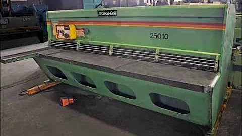 Accurshear 10' x 1/4" Hydraulic Power Squaring Shear