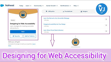 Designing for Web Accessibility | Salesforce Trailhead Module | +300 Points | Accessible UI