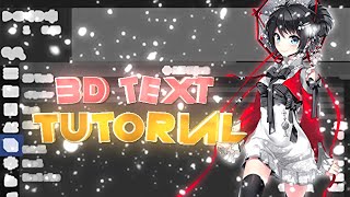 3D Text like xenoz/using Panzoid 🔥🔥