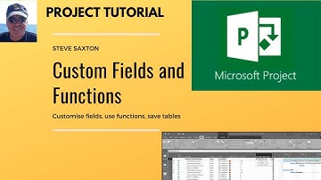 How to create custom fields and use functions in Microsoft Project