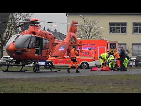 Schwerstverletzte wird nach Brand mit Hubschrauber in Klinik geflogen- verstorben in Bonn am 20.2.26