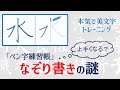 【ペン字練習帳・なぞり書きの謎】効果はあるか？　使い方解説　書道ペン字Ch.青洞