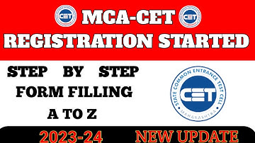 MAH MCA CET 2023 Admission Process | mca registration process 2023 | Cap Round Registration, Marathi