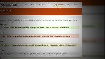 Appointment Wordpress Theme