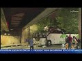 Dozens injured after tour bus headed to New Jersey crashes into overpass