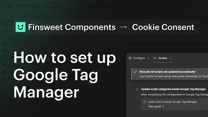 Set up Google Tag Manager with Finsweet Consent Pro