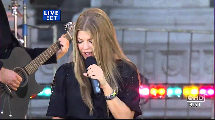 Big Girls Don't Cry Live version - Live performance video thumbnail