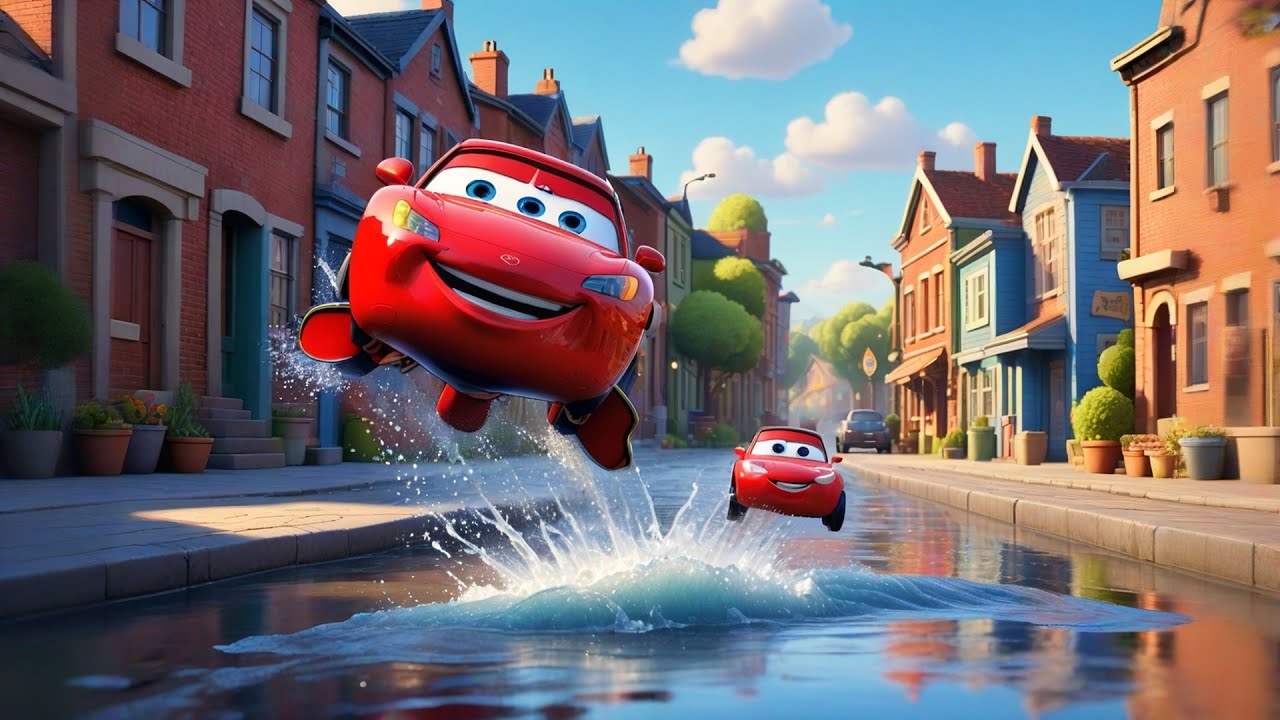 Two Toy Boats in a Puddle Race | Fun Kids Song | Nursery Rhymes and ...