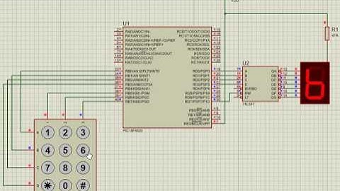 Matrix keyboard and Seven segment display interfacing.