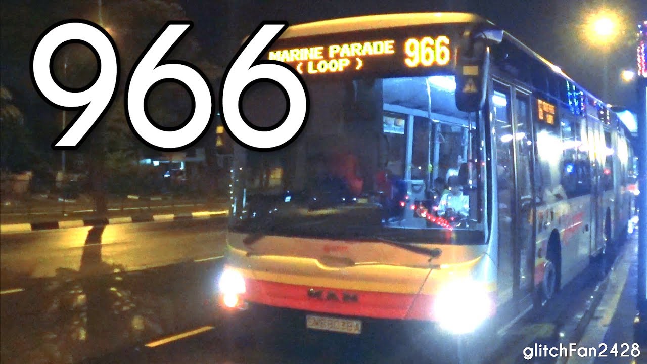 [SMRT] Debut - SMB8038A on Service 966 - MAN NG363F A24 Gemilang
