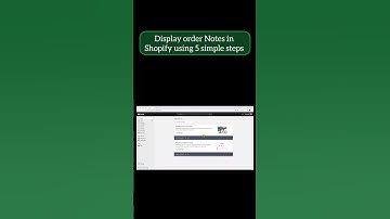 Display order notes in Shopify. Detailed video on YouTube channel! #shopify #shopifytutorials