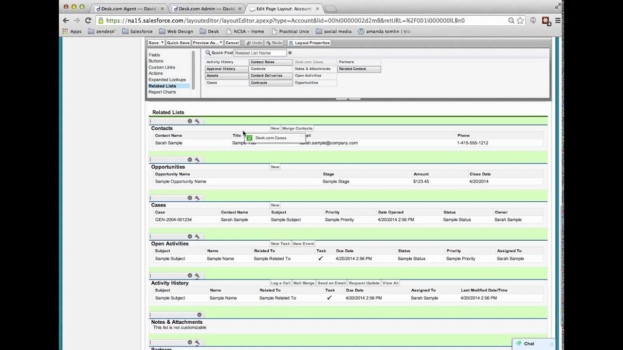 How To Show Desk Com Case Activity Within Salesforce Youtube