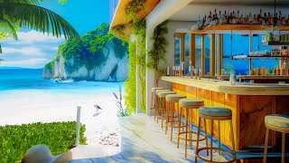 Smooth Bossa Nova Jazz Instrumental Music with a Sea View At The Resort & Calm Waves Sound for Relax