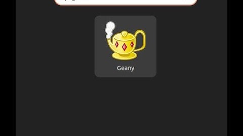 Install geany on Ubuntu or Linux