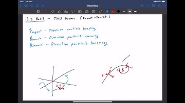 13.3 Part 3 - TNB Frames (Frenet Serret)