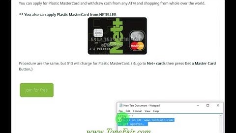 Get Free NETELLER Net+ Virtual MasterCard Use Worldwide
