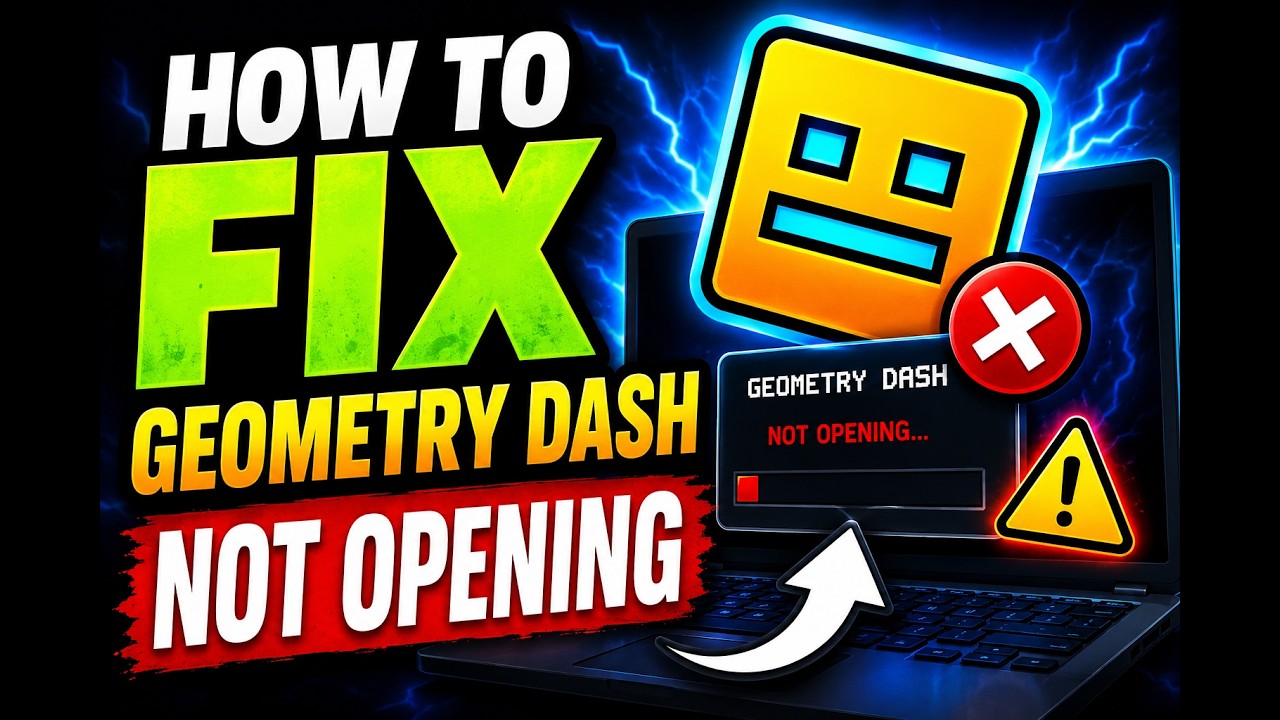 How to fix Geometry Dash not opening (2026) - YouTube