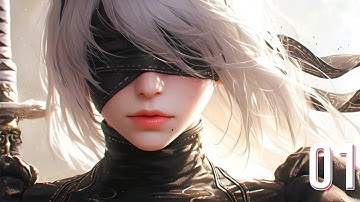 NieR: Automata Prologue Gameplay | Machine Factory Assault (4k) Part 1