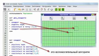 Исполнитель Чертежник. Вспомогательные алгоритмы