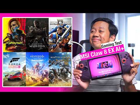 MSI Claw 8 AI+ Gaming Test - INSANE PERFORMANCE! Intel Arc 140V EXTREME 🔥