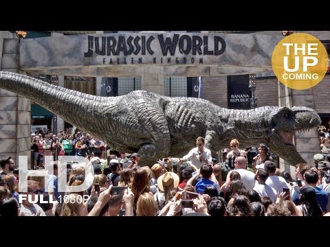 Chris Pratt and Bryce Dallas Howard present T-Rex at Jurassic World Fallen Kingdom Amazon event