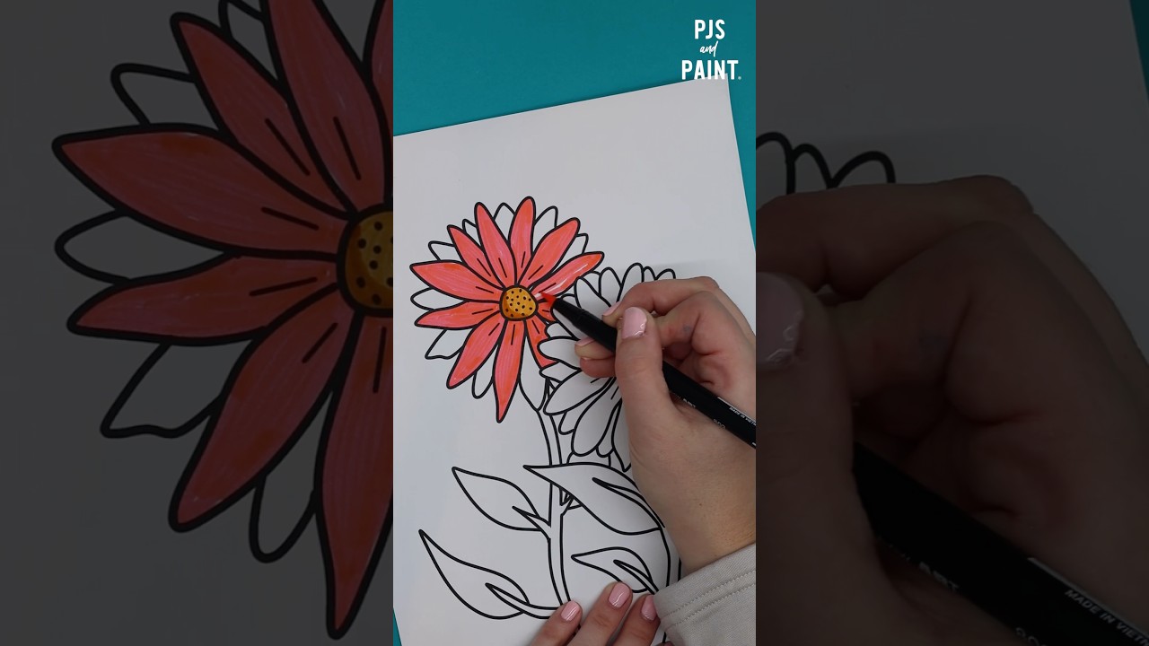 Color flowers with me 🌺