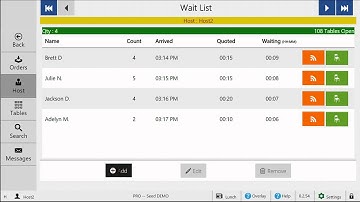 How to add to the wait list - Seed Digital Menu for Clover