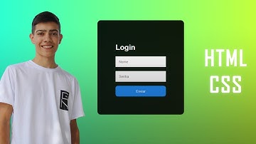 Aprenda como criar uma TELA de LOGIN com HTML e CSS