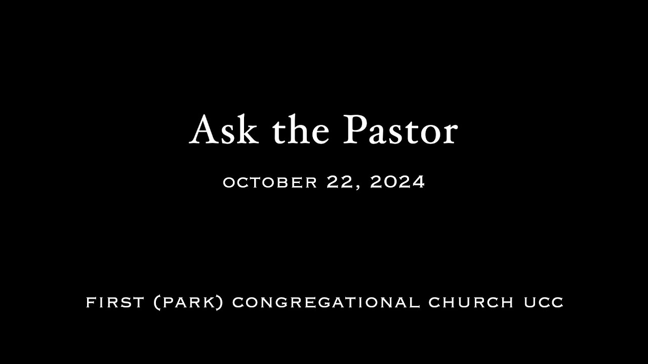Ask the Pastor October 22, 2024 - YouTube