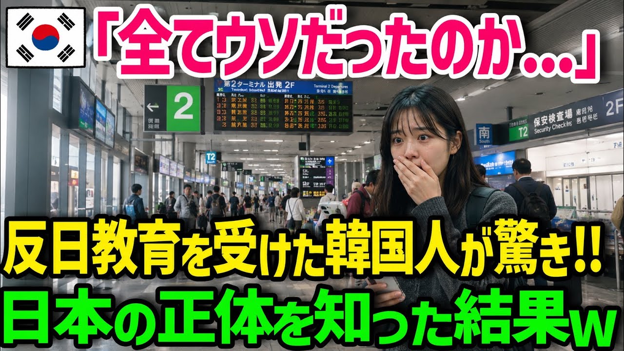 反日教育を受けた韓国人が日本に来て驚いた