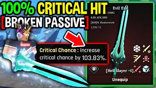 I Forged 100% CRITICAL HIT HELL SLAYER in The Forge Roblox