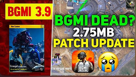 BGMI 3.9: Dead Update🥹 a Game Crash & MicEcho Problem | 120 Fps Removed | Super Smooth Missing
