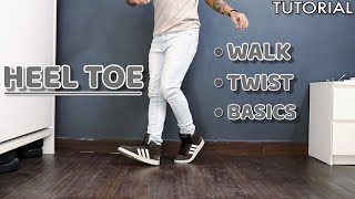 Heel Toe Twist Walk &amp; Basics | Trending Dance Moves