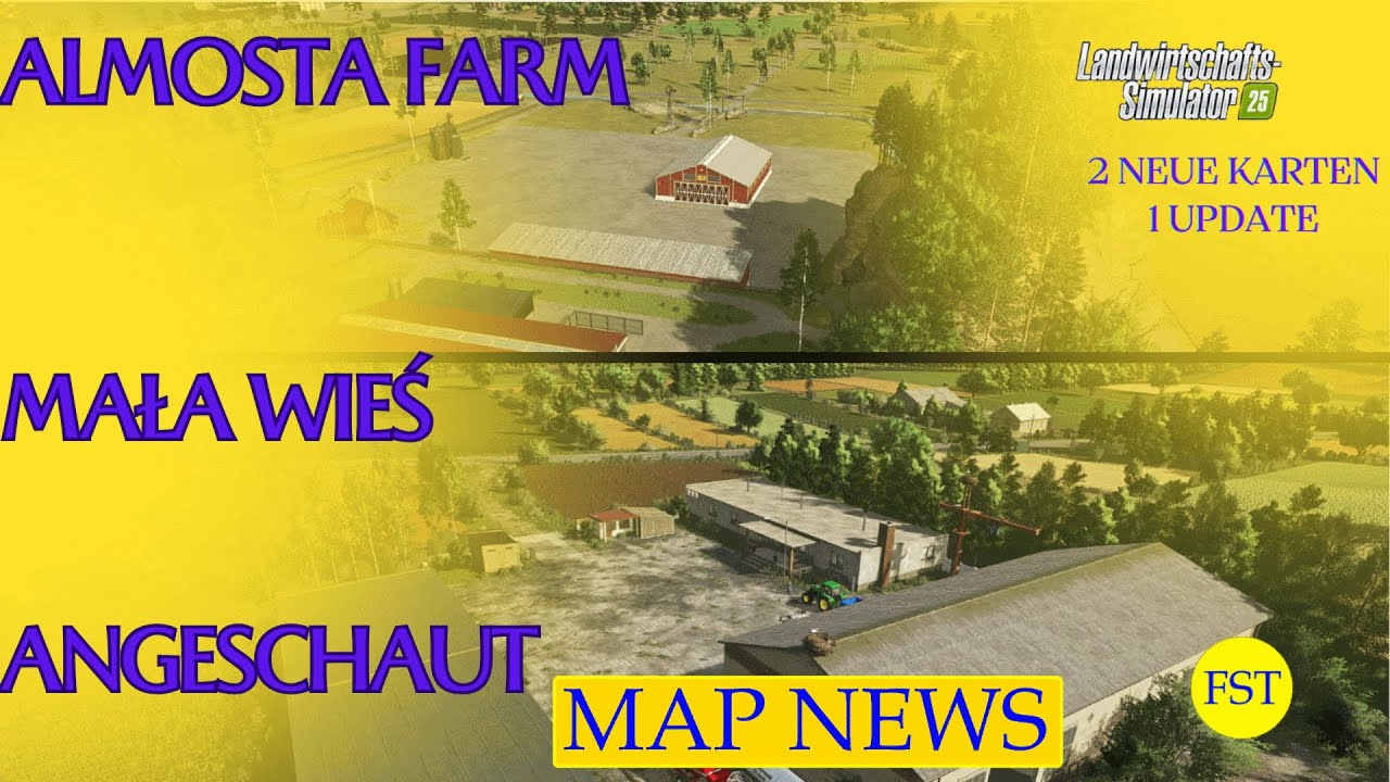 LS25 MAP NEWS Almosta Farm - Mała Wieś Angeschaut!!! 11.-12.1.26 LS25 Mapvorstellung